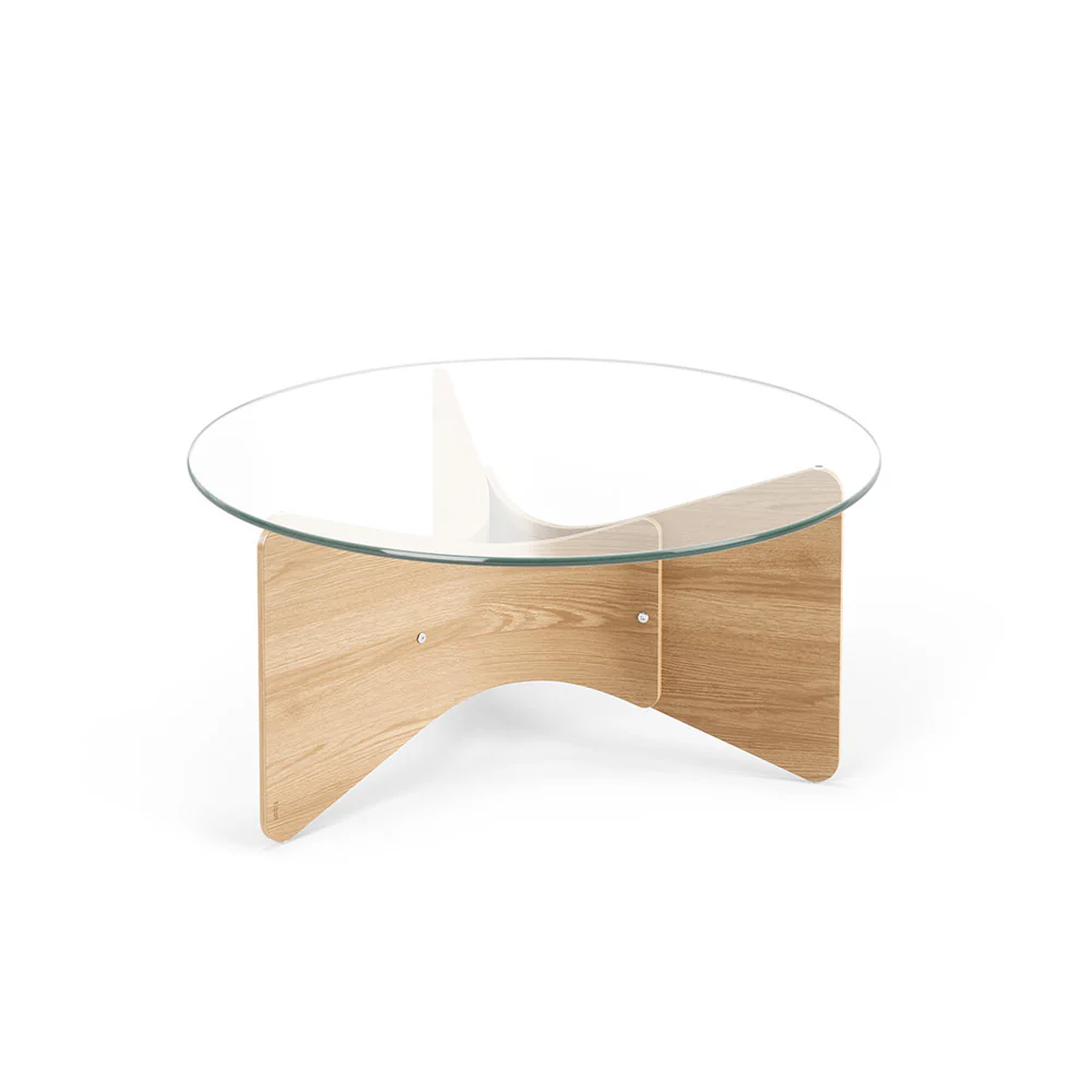 שולחן קפה עגול Madera עץ טבעי - Image 5