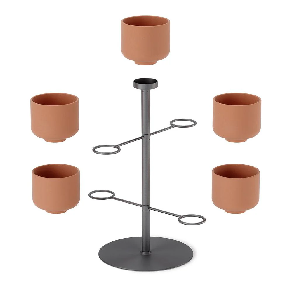 מעמד עציצים Terrapotta מסתובב - Image 5