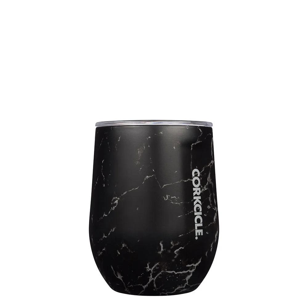 כוס STEMLESS 350ML שחור שיש
