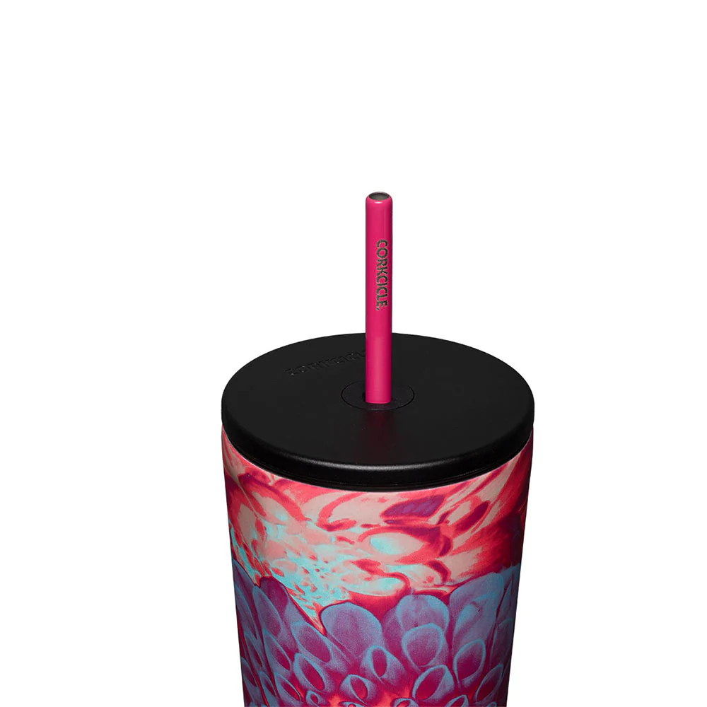 כוס פיית קש 710ML פרחוני - Image 2