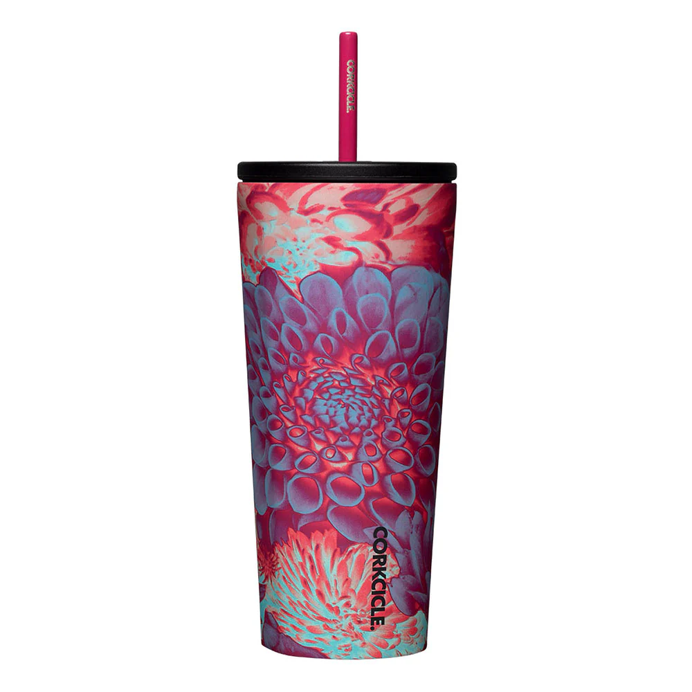 כוס פיית קש 710ML פרחוני - Image 3
