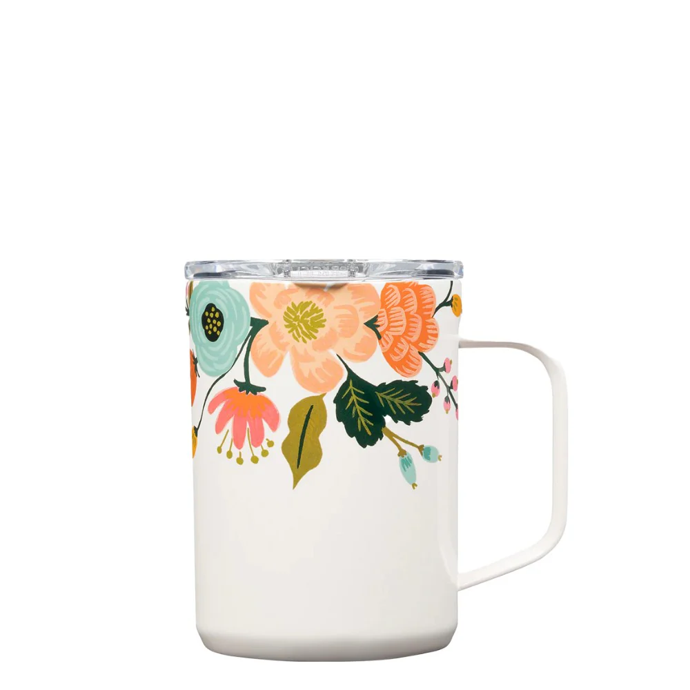 ספל 475ML MUG פרחוני קרם