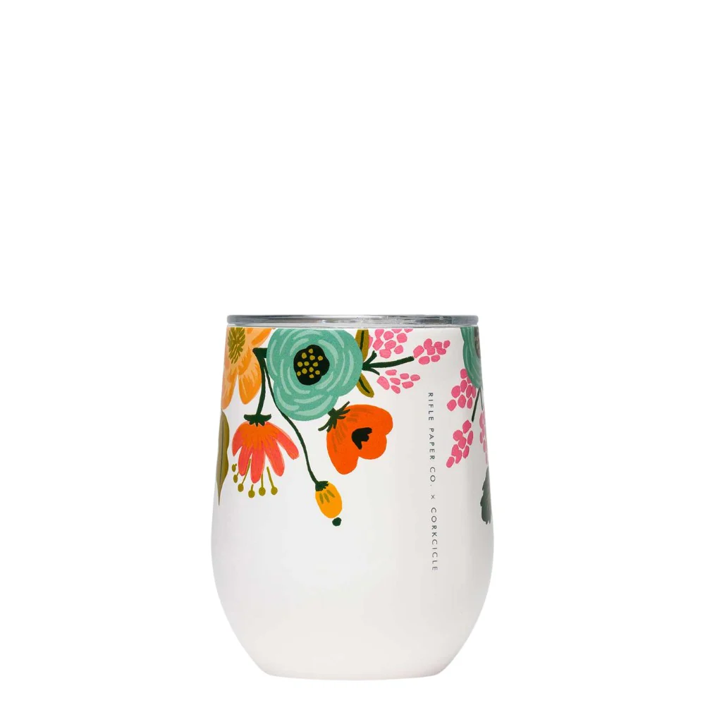כוס STEMLESS 350ML פרחוני קרם - Image 3