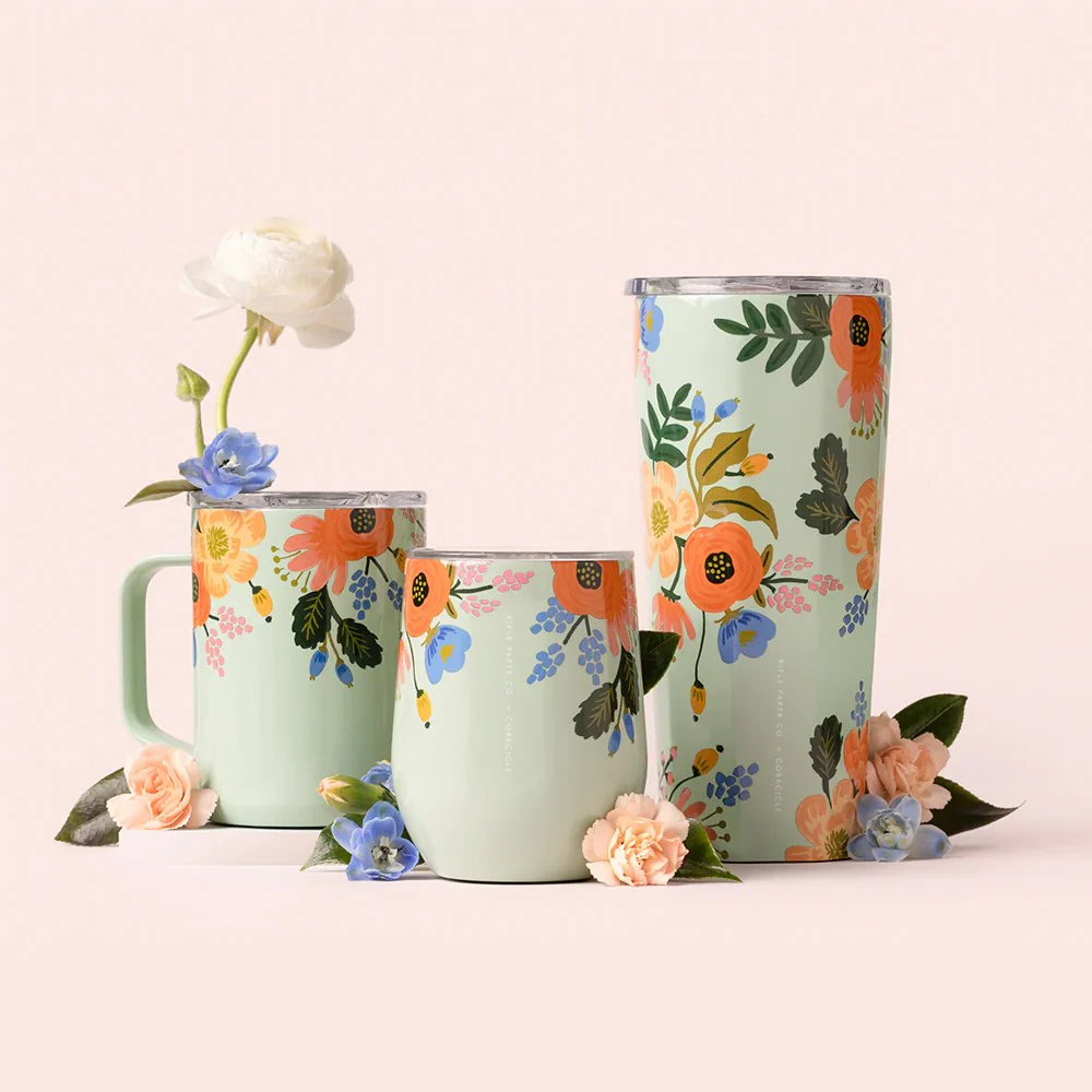 ספל 475ML MUG פרחוני מנטה - Image 3