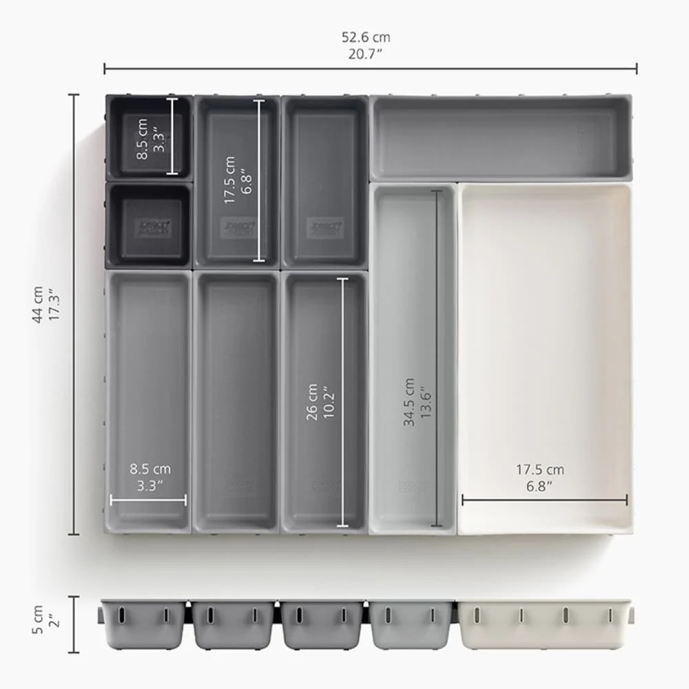 ארגונית סכום Drawer אפור 10 חלקים - Image 4