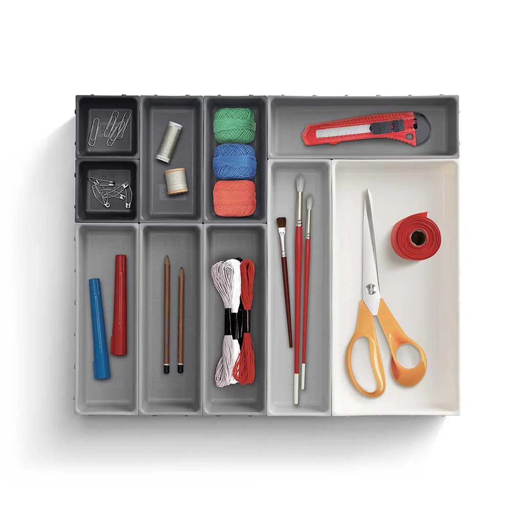 ארגונית סכום Drawer אפור 10 חלקים - Image 6