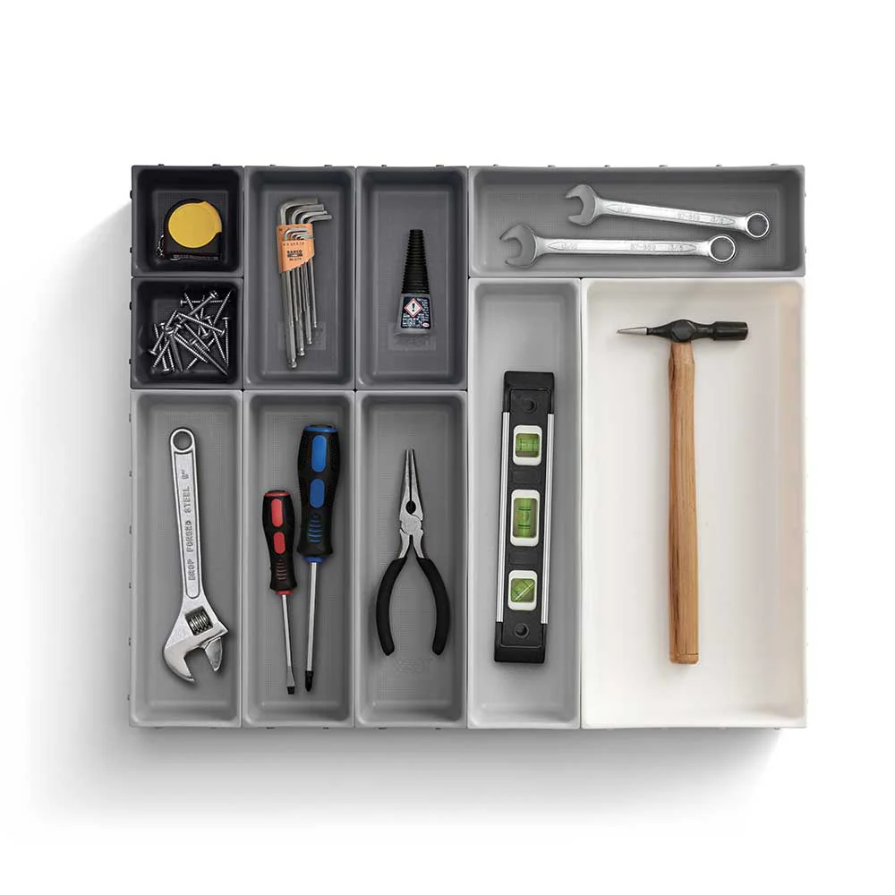 ארגונית סכום Drawer אפור 10 חלקים - Image 7
