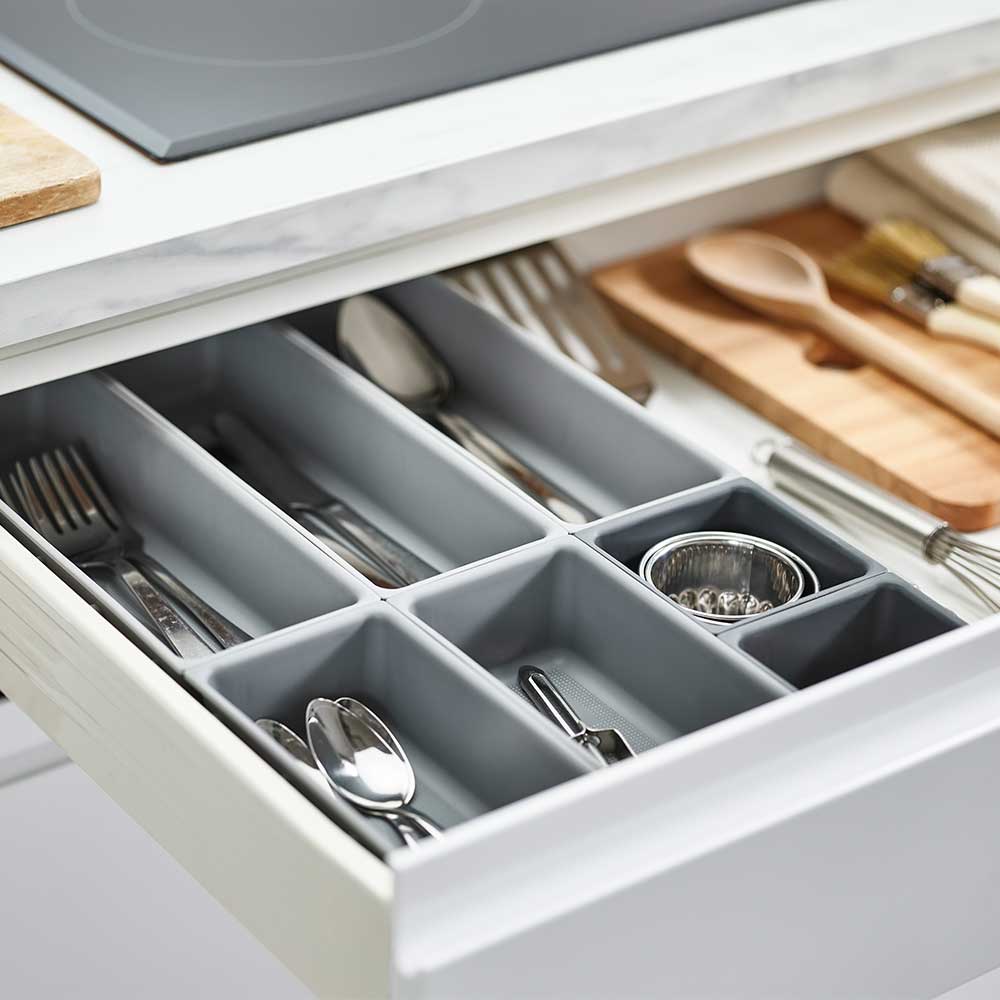 ארגונית סכום Drawer אפור 7 חלקים - Image 3