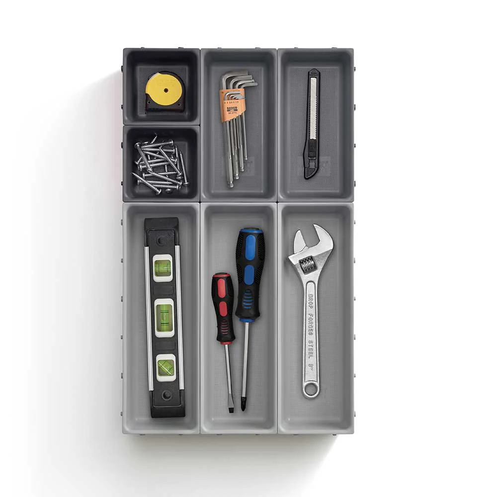 ארגונית סכום Drawer אפור 7 חלקים - Image 5
