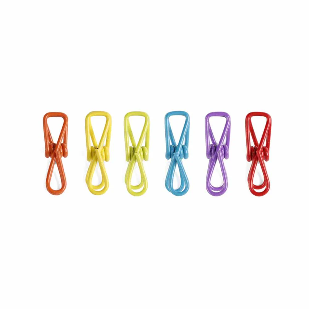 סט 12 קליפסים צבעוניים - Image 2