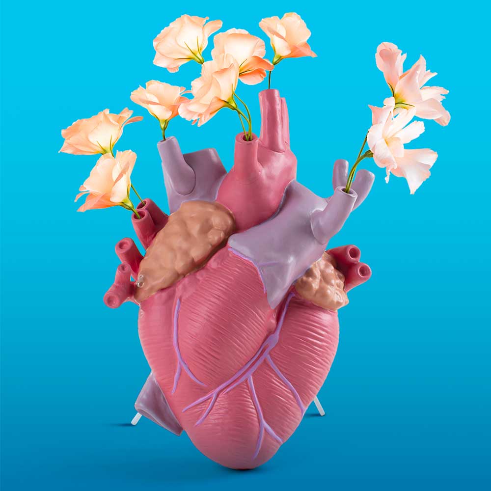 אגרטל לב צבעוני - Love In Bloom - Image 3