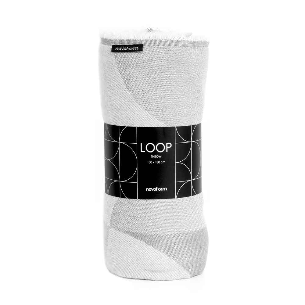 שמיכת טלוויזיה LOOP אפור בהיר - Image 4