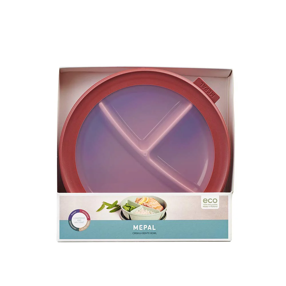 קערת אוכל Bento עגולה רימון - Image 3