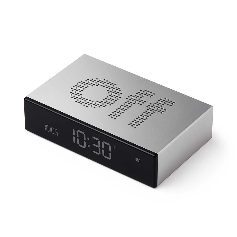 שעון מעורר Flip Premium כסוף - Image 5