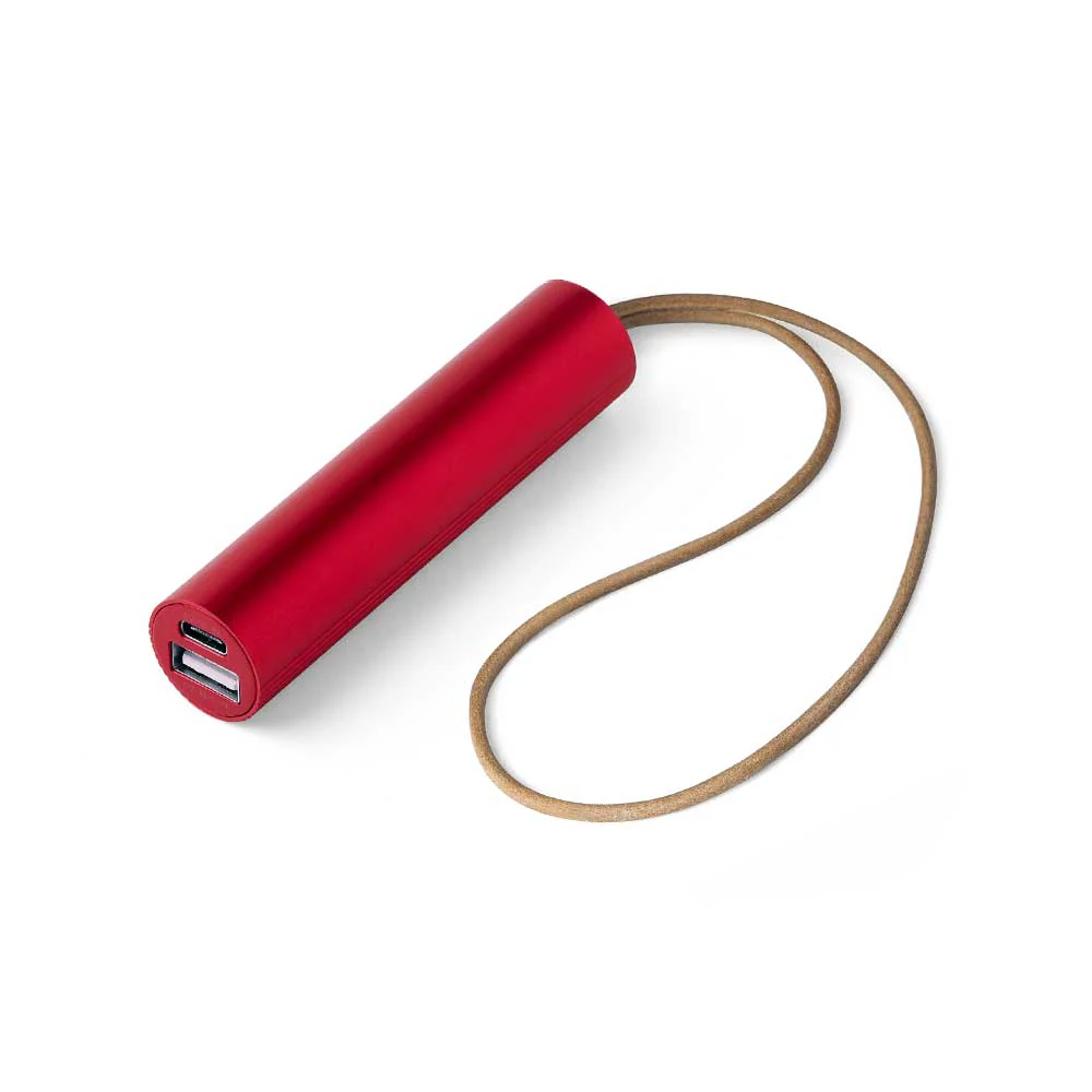 סוללה ניידת Fine Tube - אדום