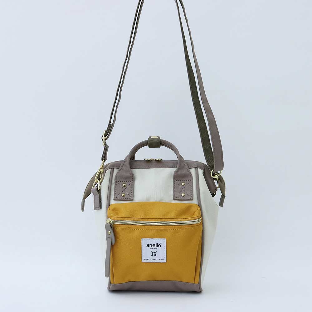 תיק צד מיני CrossBottle אפור לבן צהוב 3225 - Image 6