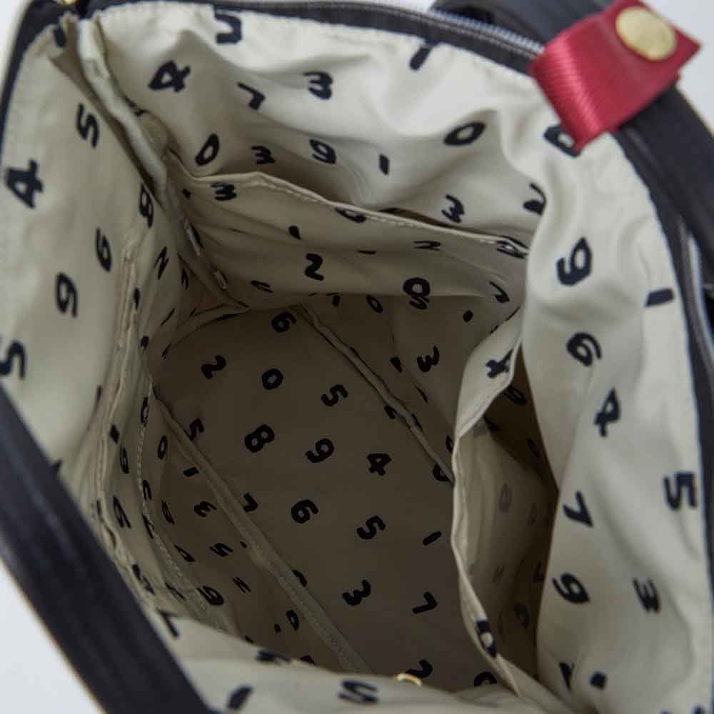תיק גב Tote שחור מספרים SOU - Image 4