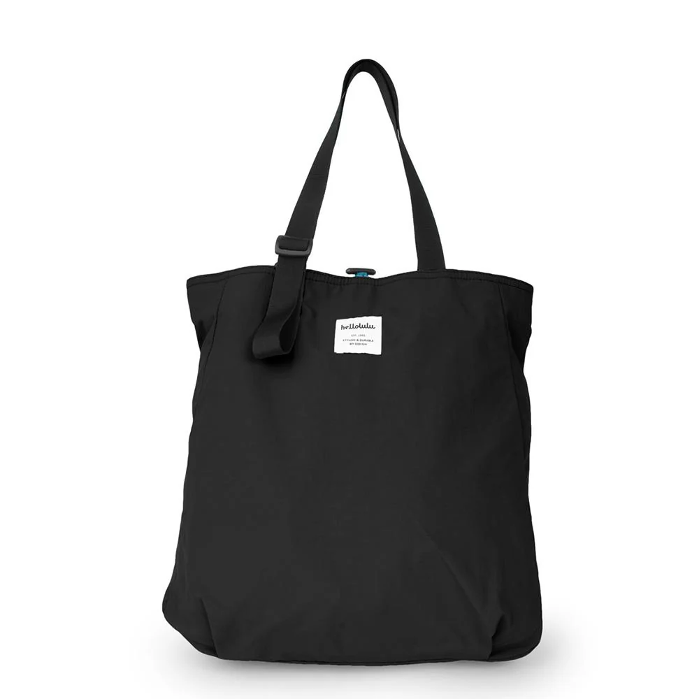 תיק tote דו צדדי שחור\טורקיז - Image 6