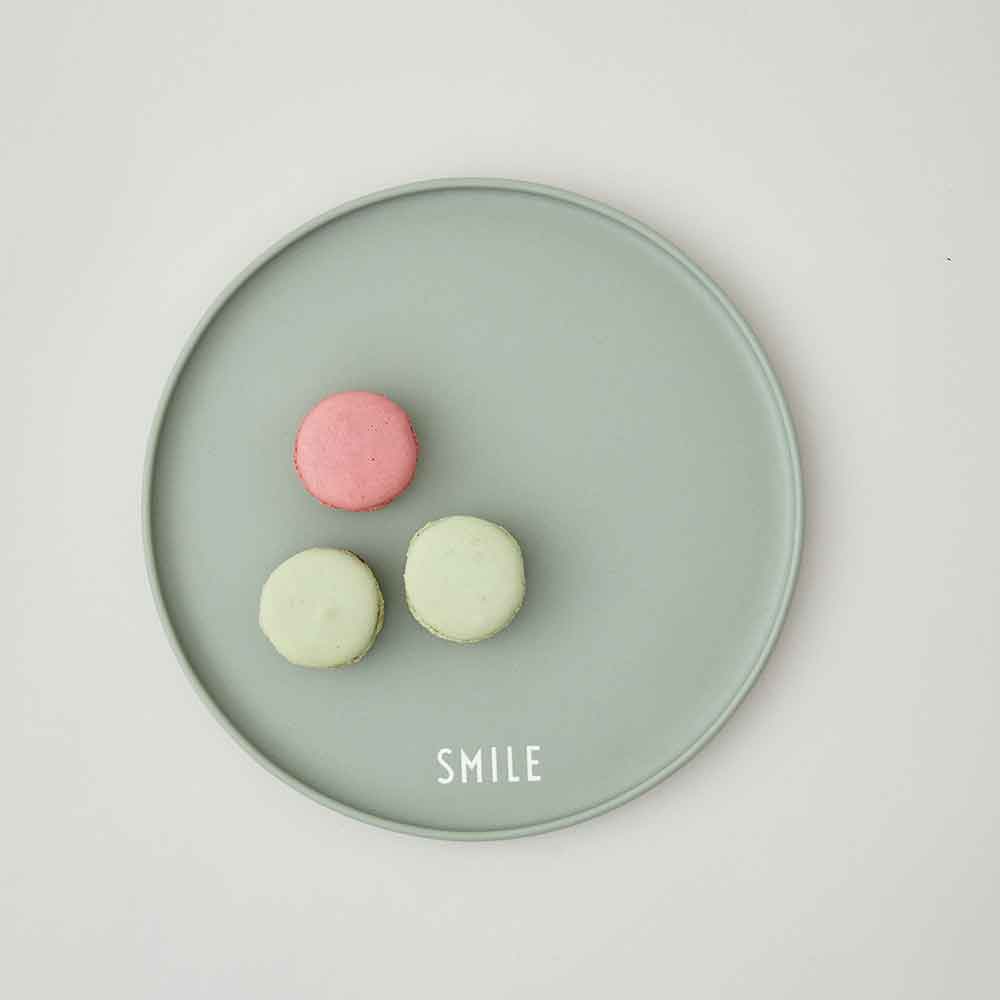 צלחת פורצלן Smile ירוק - Image 2