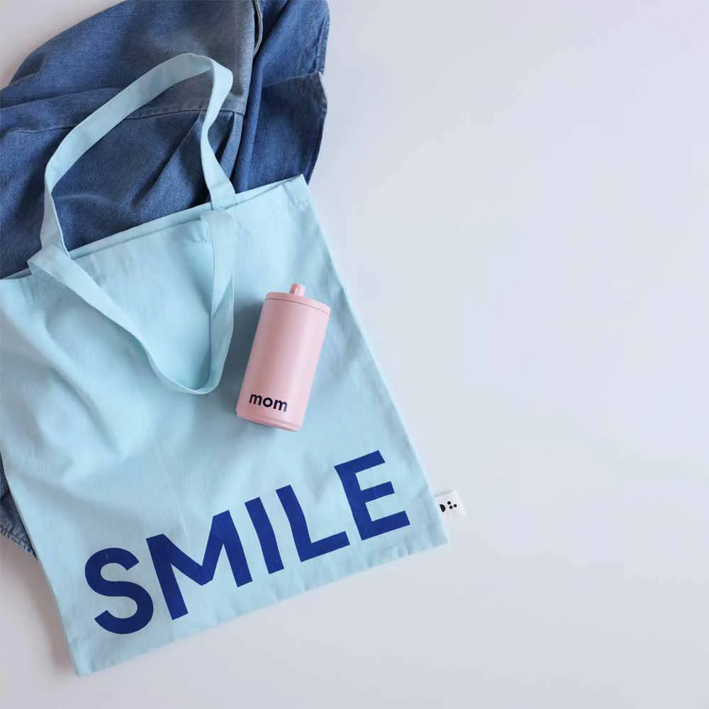 תיק TOTE SMILE תכלת - Image 3