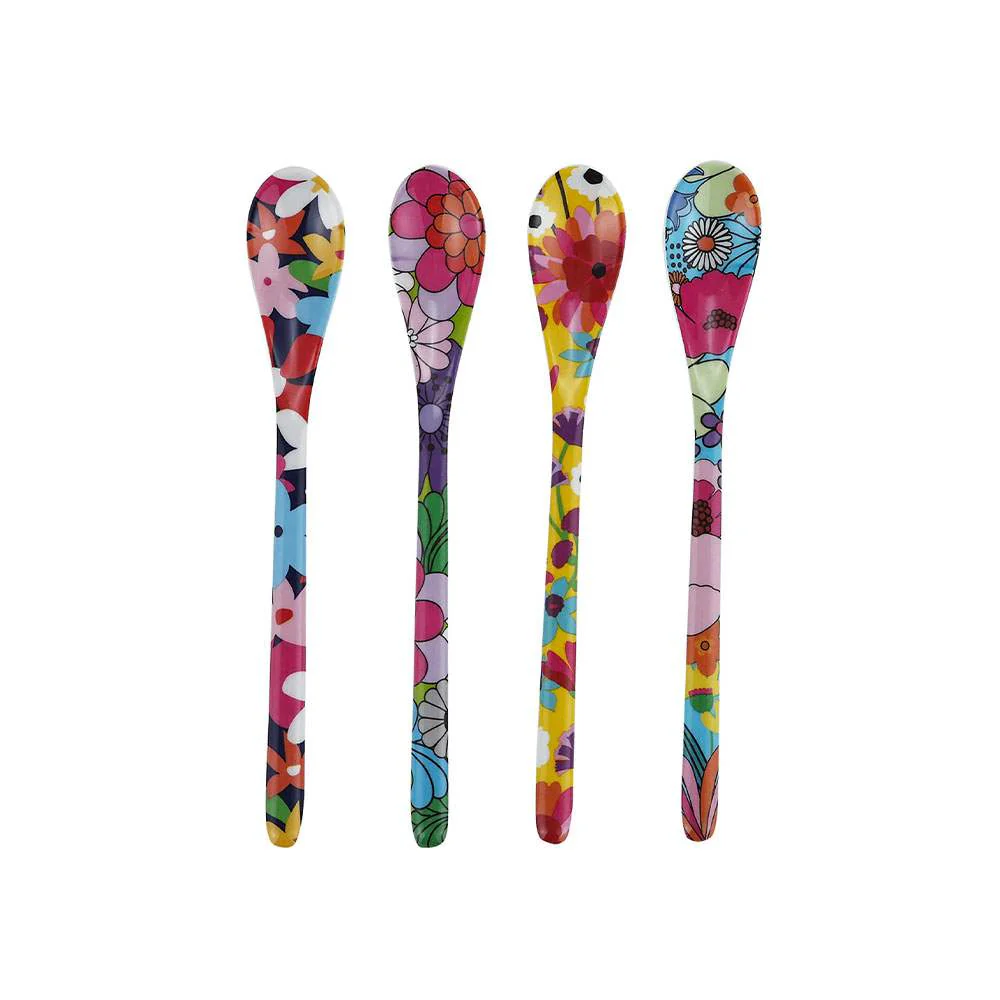 סט 4 כפיות Garden Floral