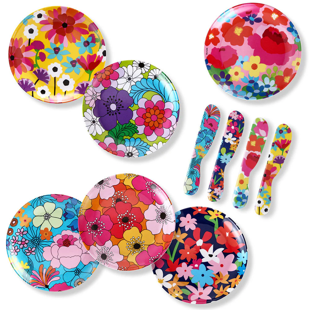 סט 6 צלחות קטנות Floral - Image 2