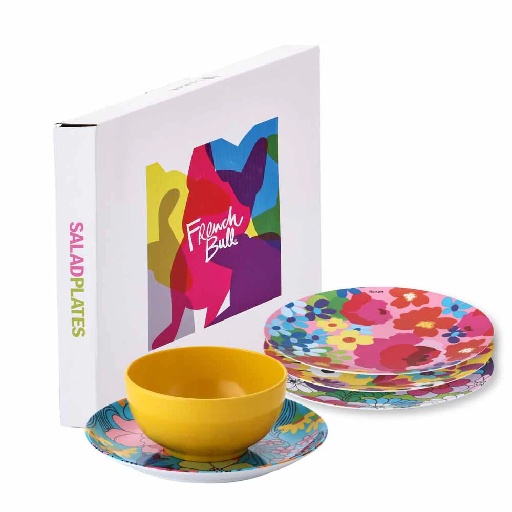 סט 4 צלחות בינוניות Floral - Image 4