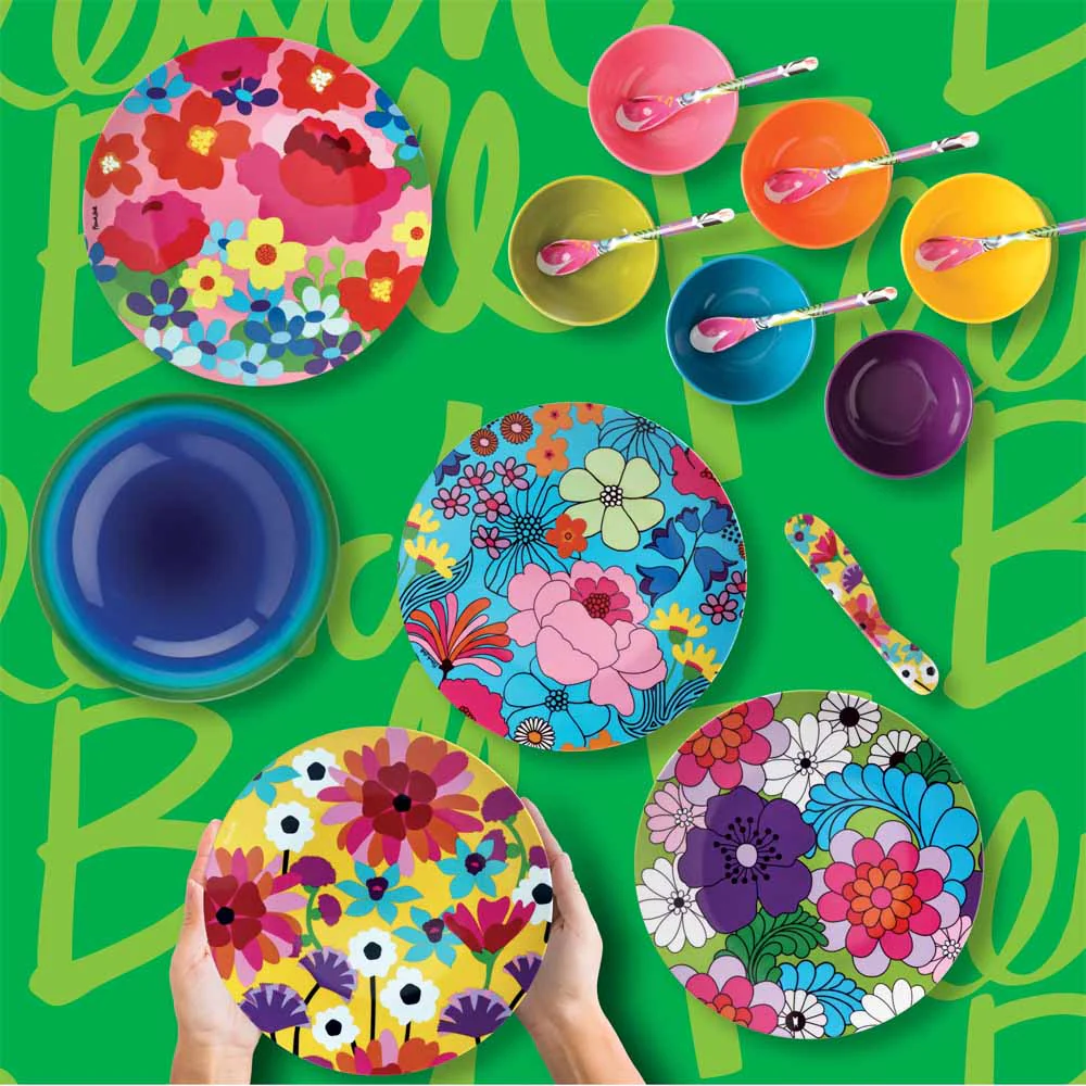 סט 4 צלחות גדולות Floral - Image 6