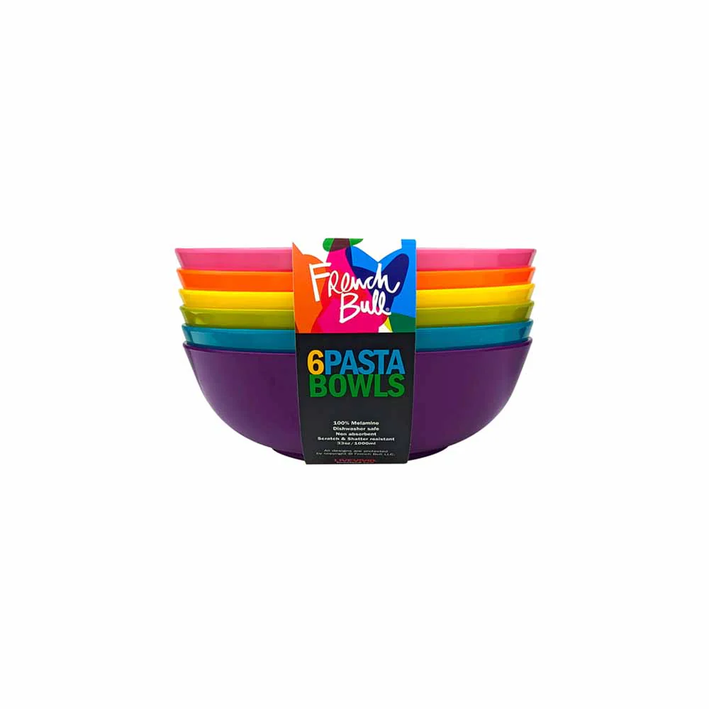סט 6 קערות פסטה צבעוני - Image 2