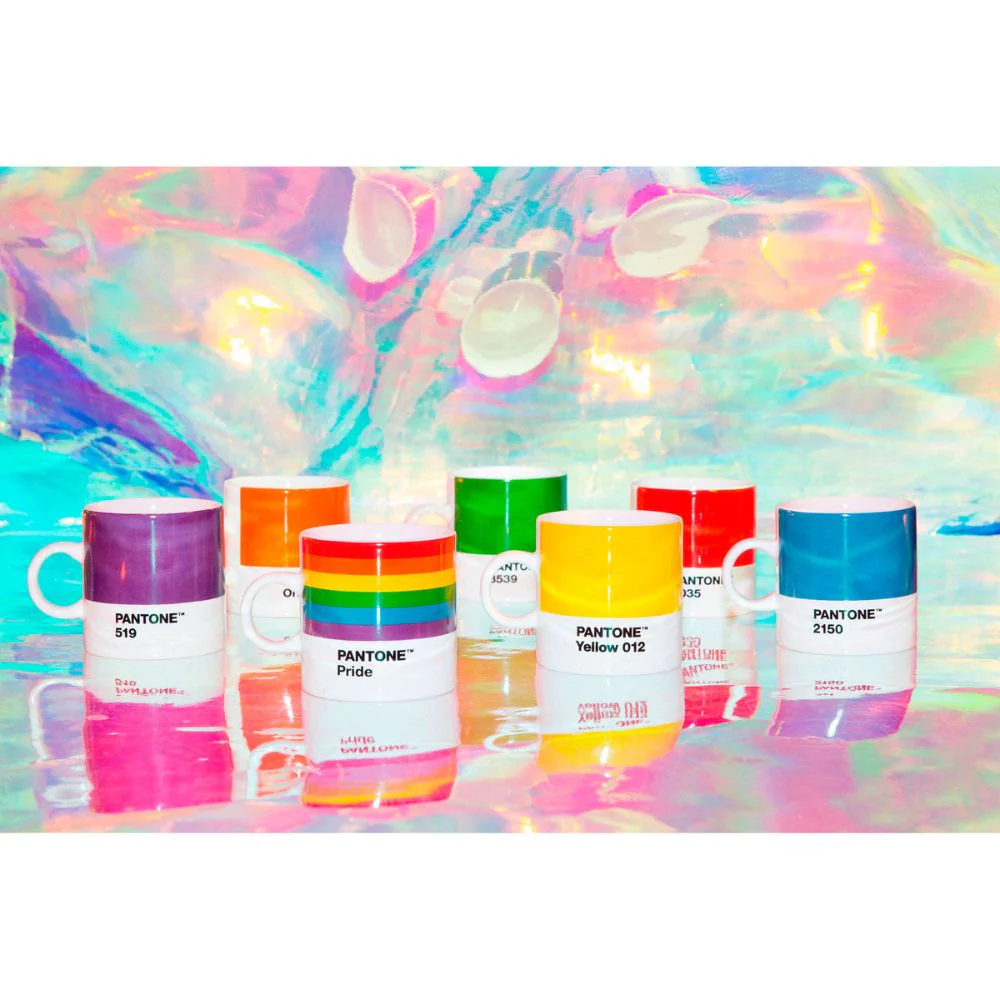 סט 7 כוסות אספרסו Pantone גאווה - Image 2