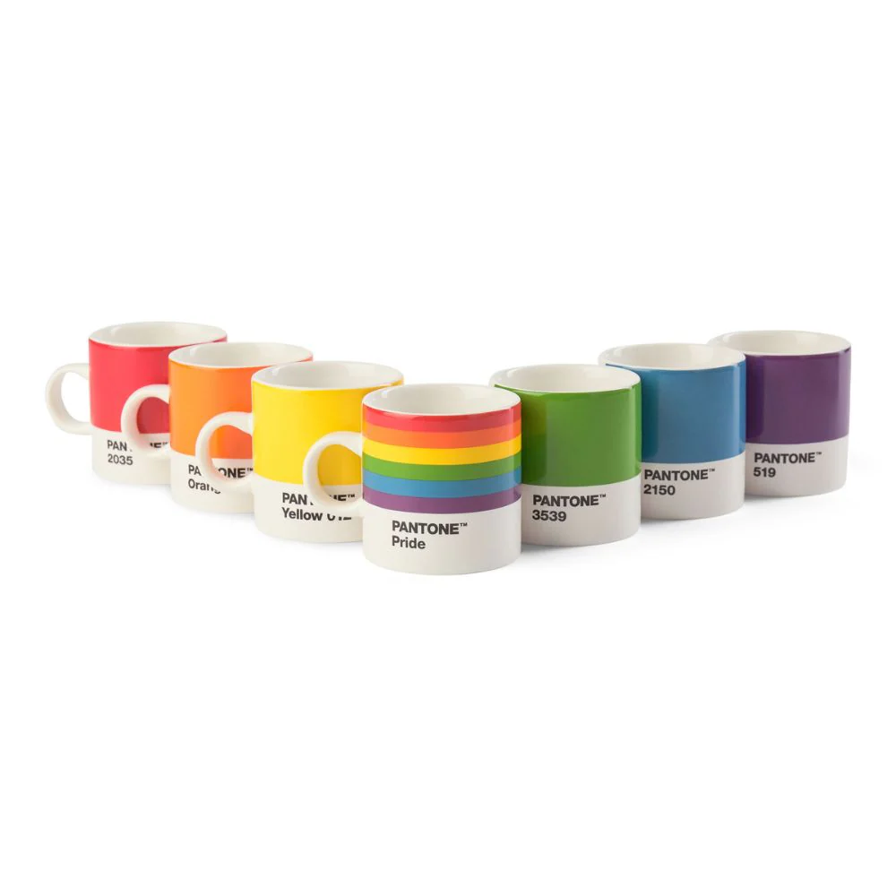 סט 7 כוסות אספרסו Pantone גאווה - Image 3