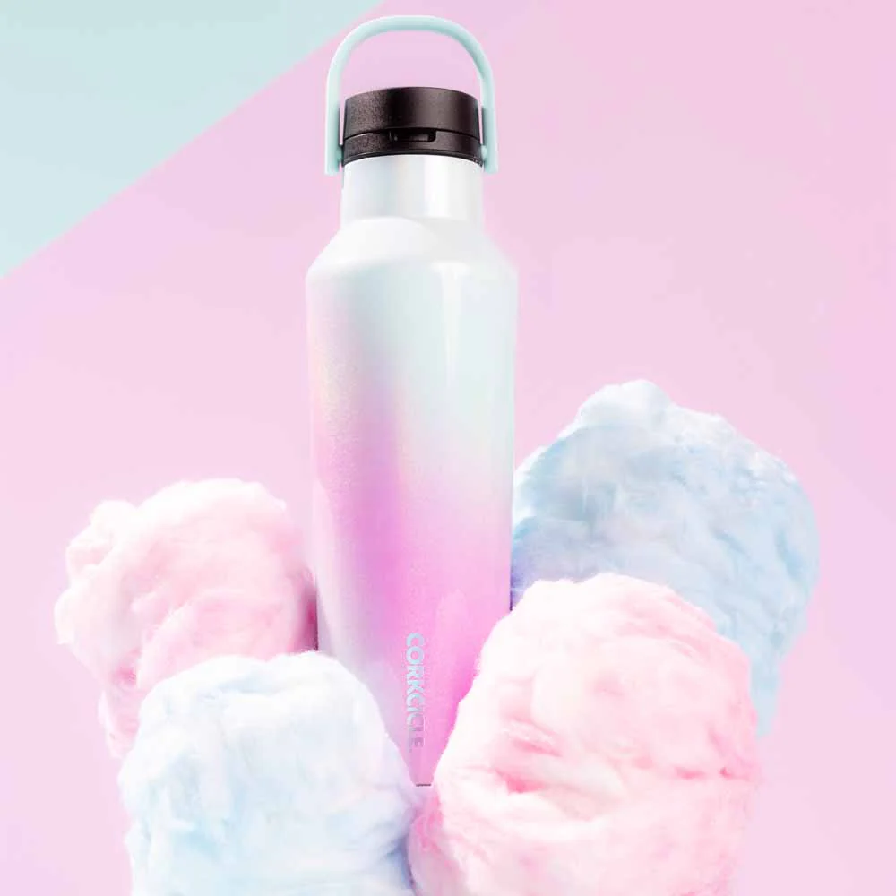 בקבוק 590ML SPORT CANTEEN כחול ורוד מנצנץ - Image 2