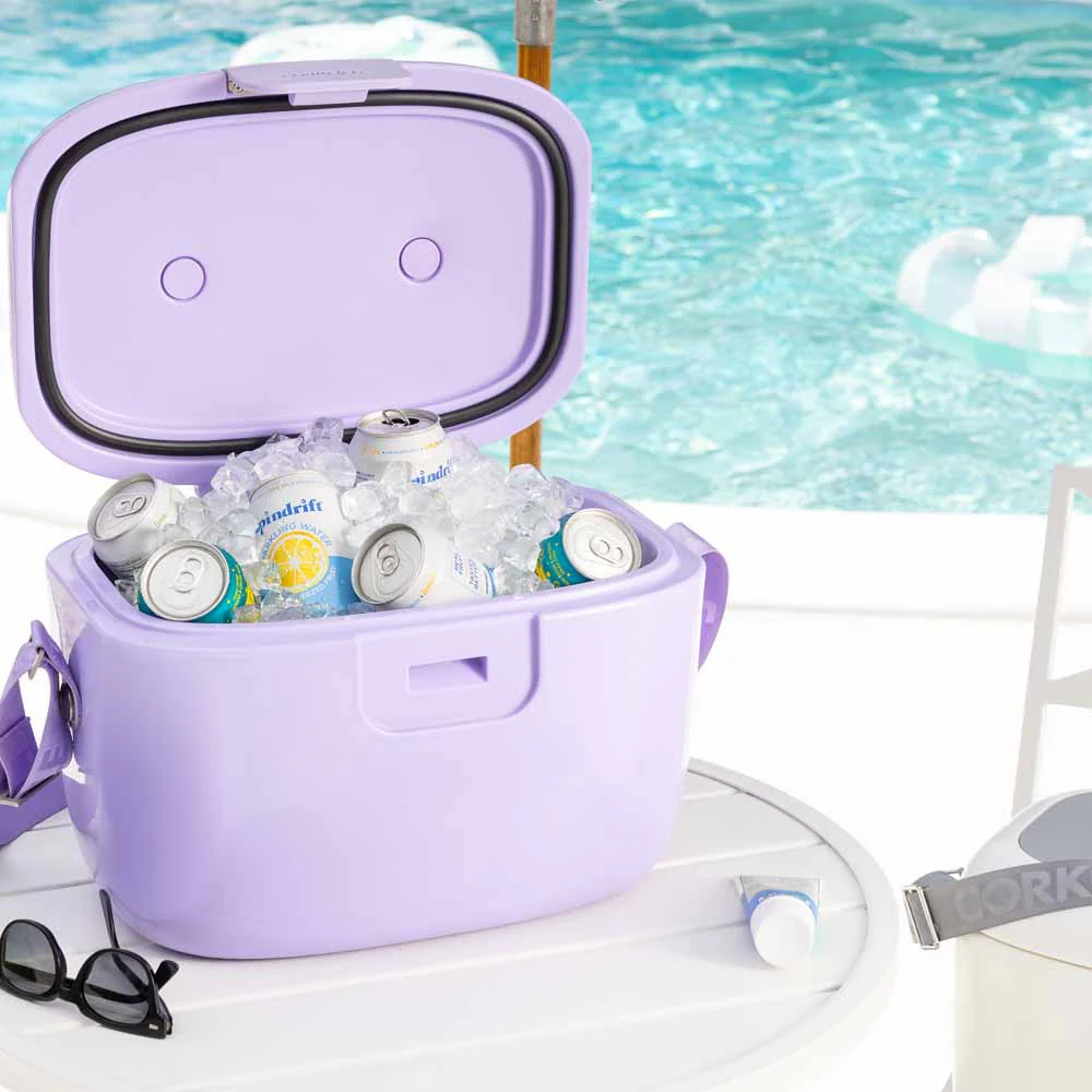 צידנית קשיחה Chillpod GO 12.3L סגול בהיר - Image 2