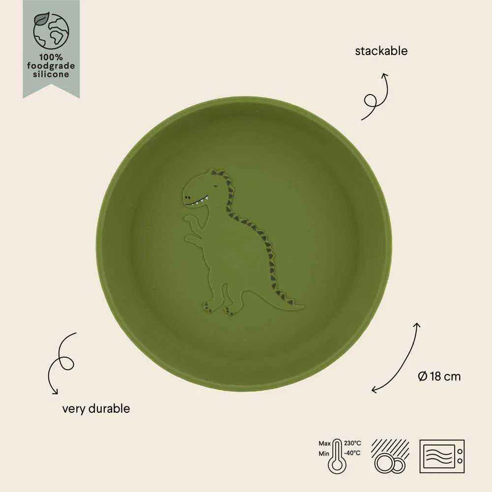 צלחת סיליקון- דינוזאור - Image 4