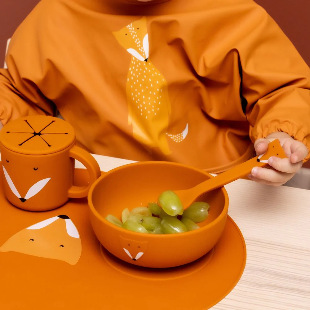 סט 2 כלי אוכל מסיליקון- שועל - Image 2