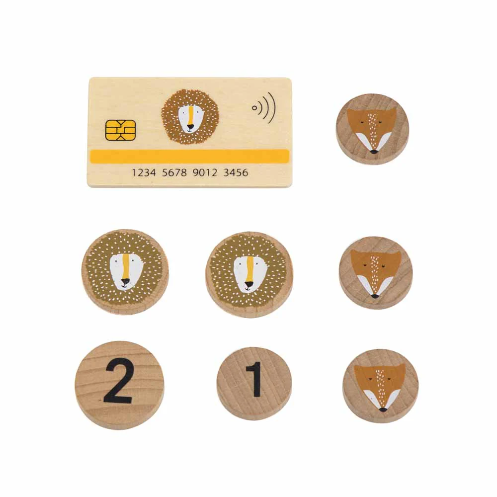 קופה רושמת מעץ עם אביזרים - Image 6