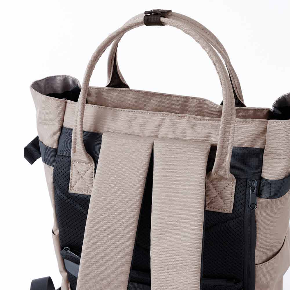 תיק גב 2WAY TOTE SOLID בז' 1112 - Image 5