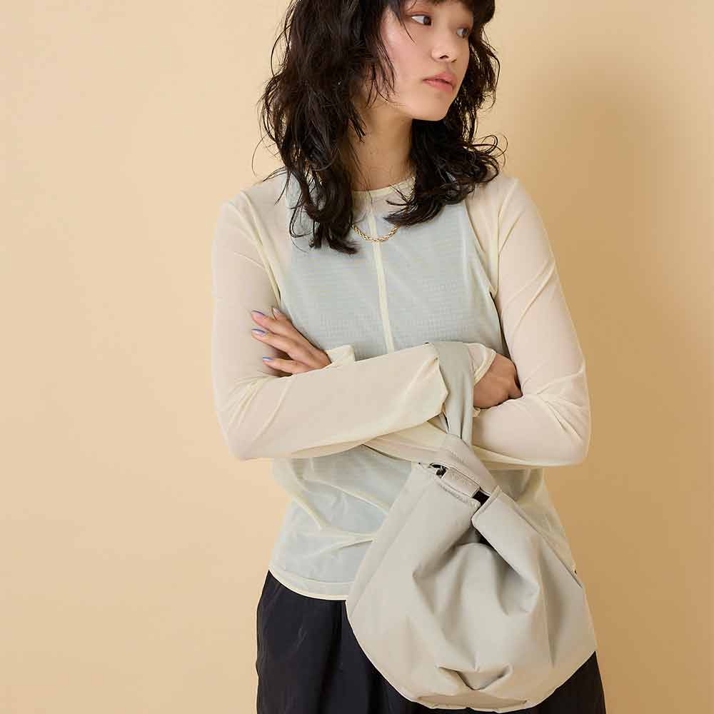תיק BALOON TOTE אפור בהיר 4353 - Image 2