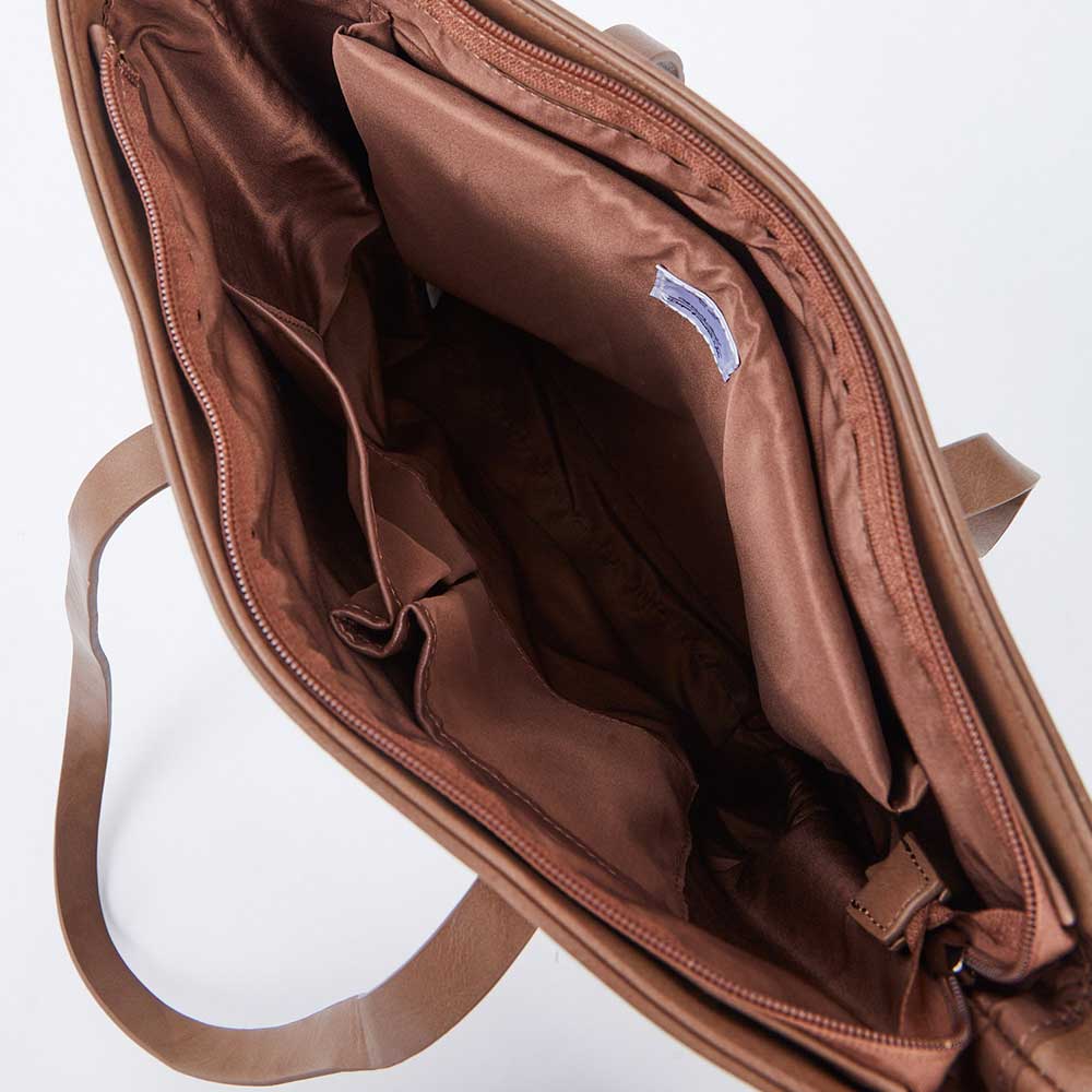 תיק צד Tote Basic חום - Image 5