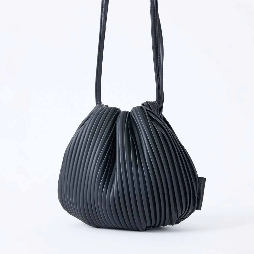 תיק צד מיני PLEATS שחור 0201 - Image 9