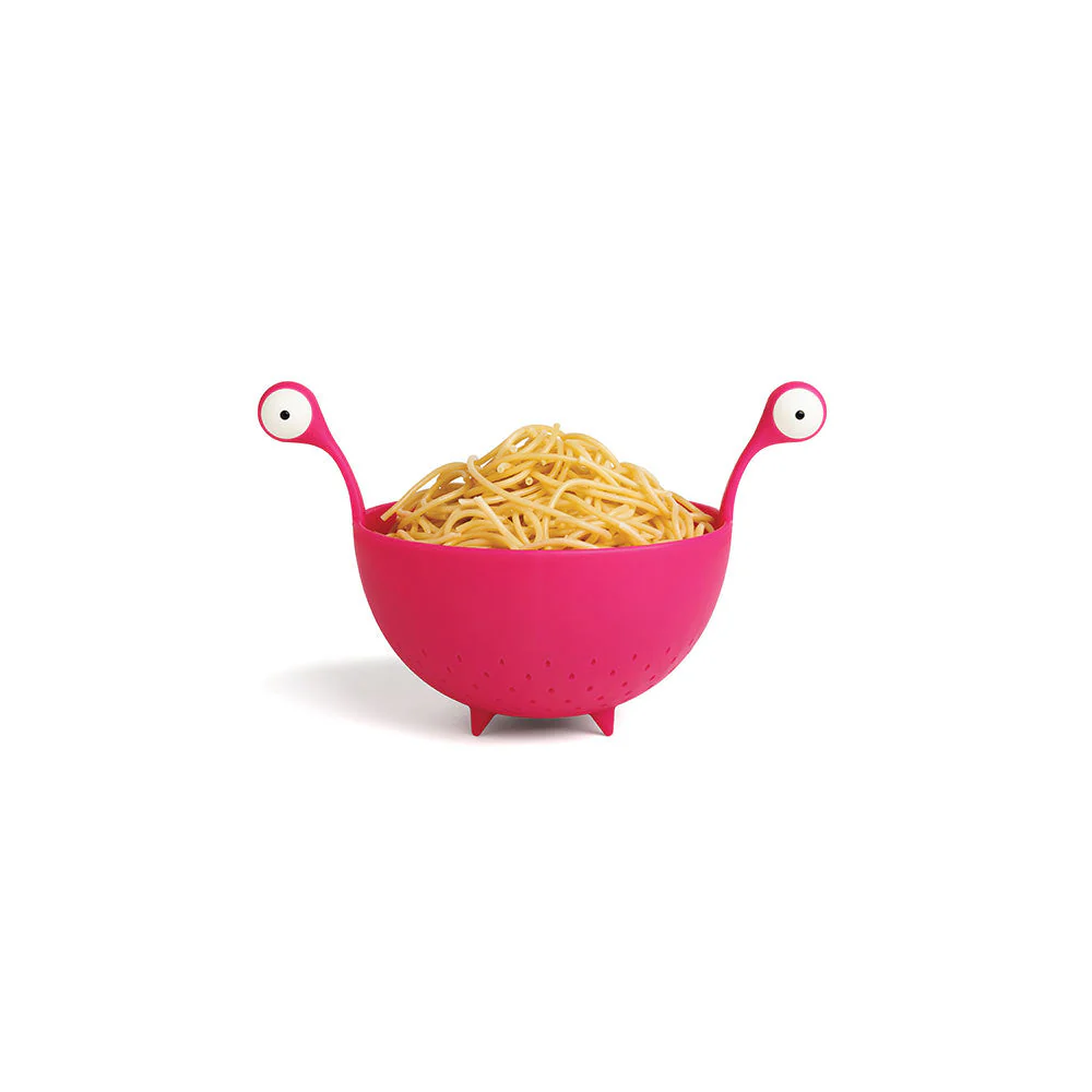 קערה מסננת מפלצת פסטה ורוד - Image 3