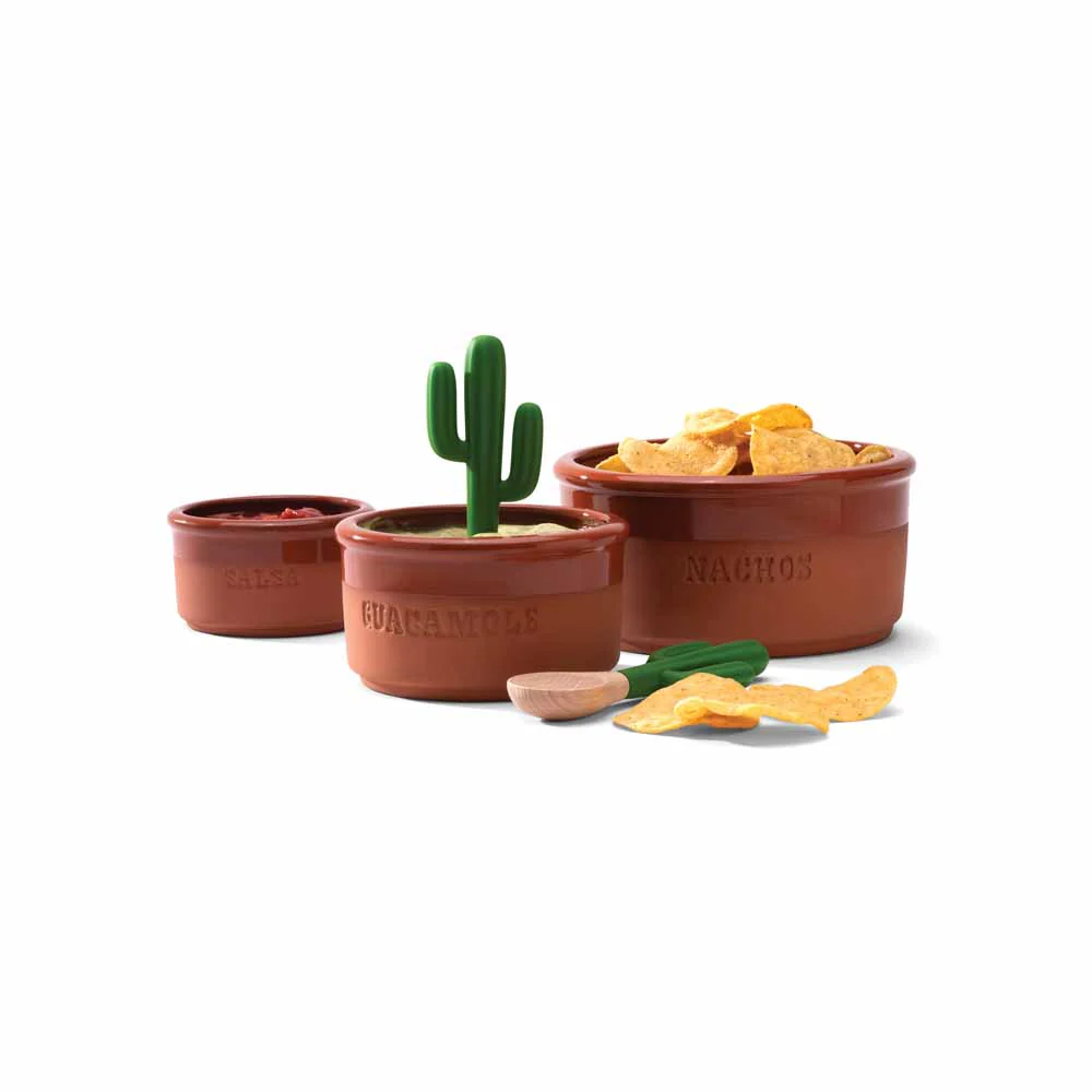 סט קערות טרקוטה וכפות קקטוס - Image 7