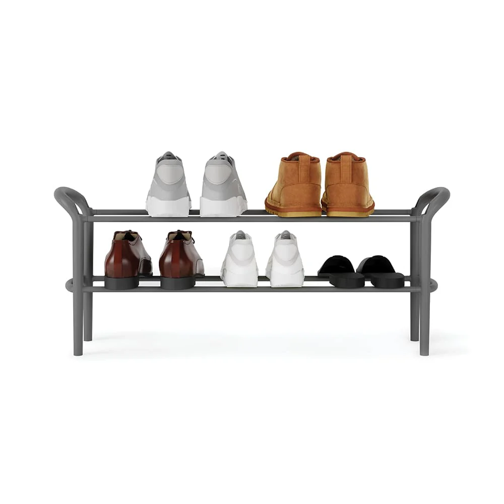 מעמד נעליים 2 קומות SHOESTACK אפור - Image 2
