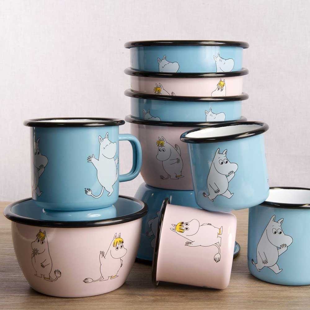 ספל אמייל Moomin Retro, light blue M - Image 2