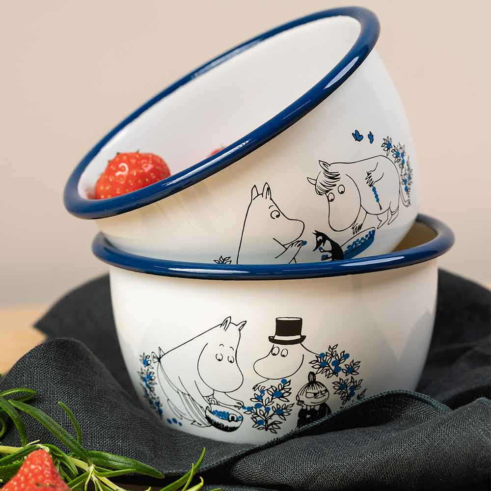 קערת אמייל Moomin blueberries M - Image 3