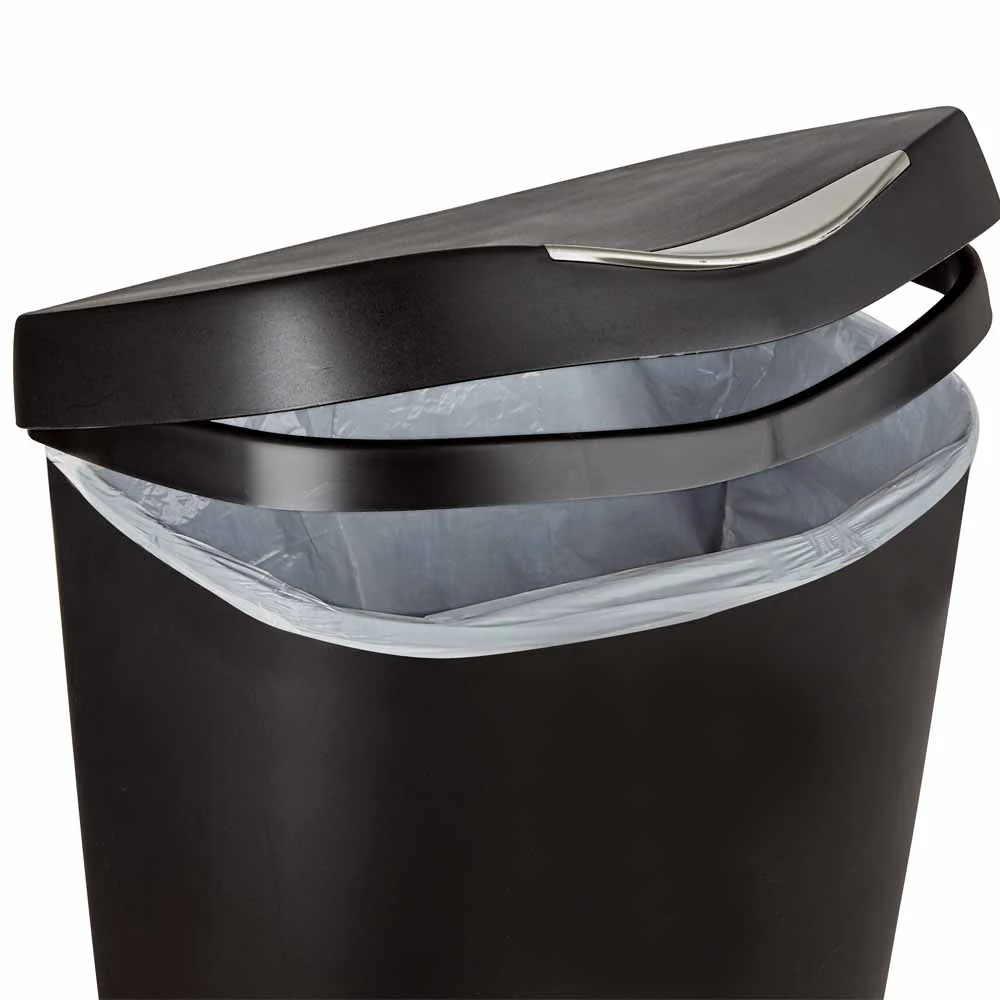 פח עם רגלית דריכה, 50 ליטר BRIM שחור - Image 7