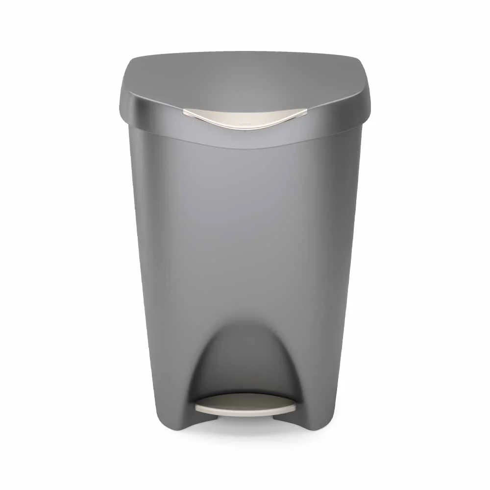 פח עם רגלית דריכה, 50 ליטר BRIM אפור - Image 6