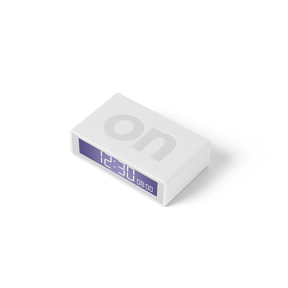 שעון מעורר FLIP TRAVEL לבן - Image 5