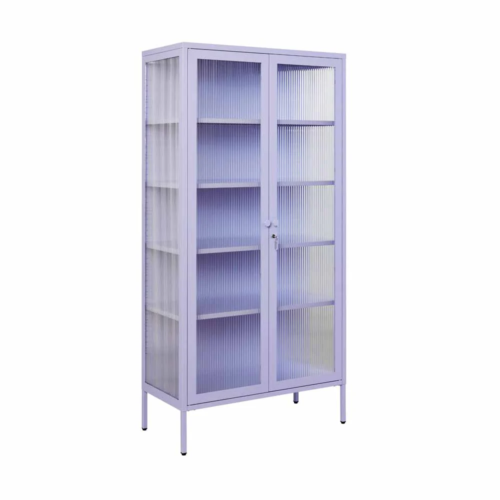 ארון דלתות זכוכית COLLECTOR סגול בהיר - Image 2