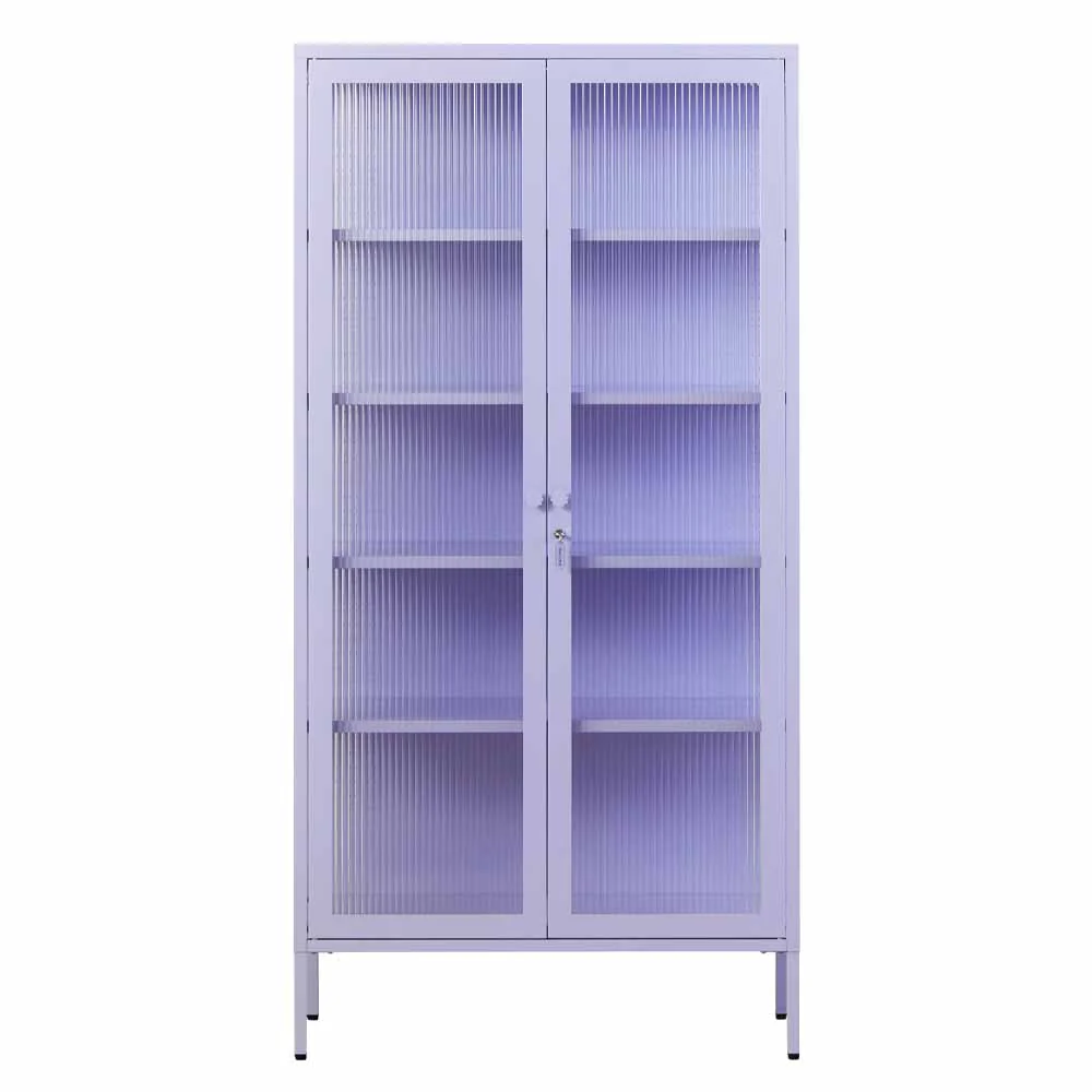 ארון דלתות זכוכית COLLECTOR סגול בהיר - Image 3